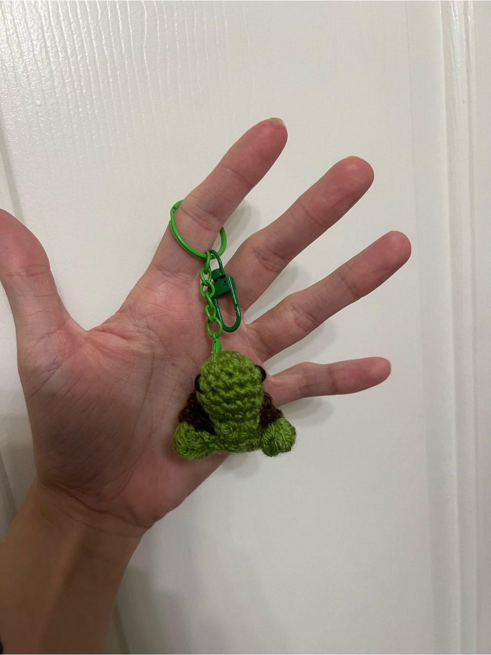 Mini Crocheted Turtle Keychain 🐢 - Picture 7 of 9